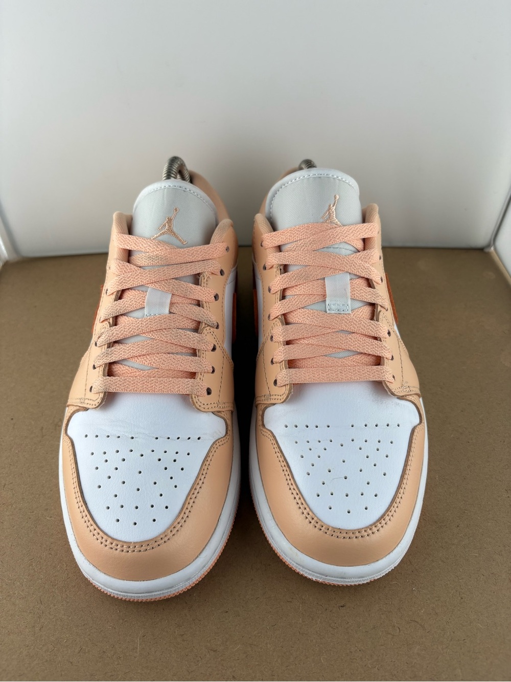 Nike Air Jordan 1 Low Women's 'Sunset Haze' Citrus White DC0774 801 Size 7.5 - Picture 2 of 9